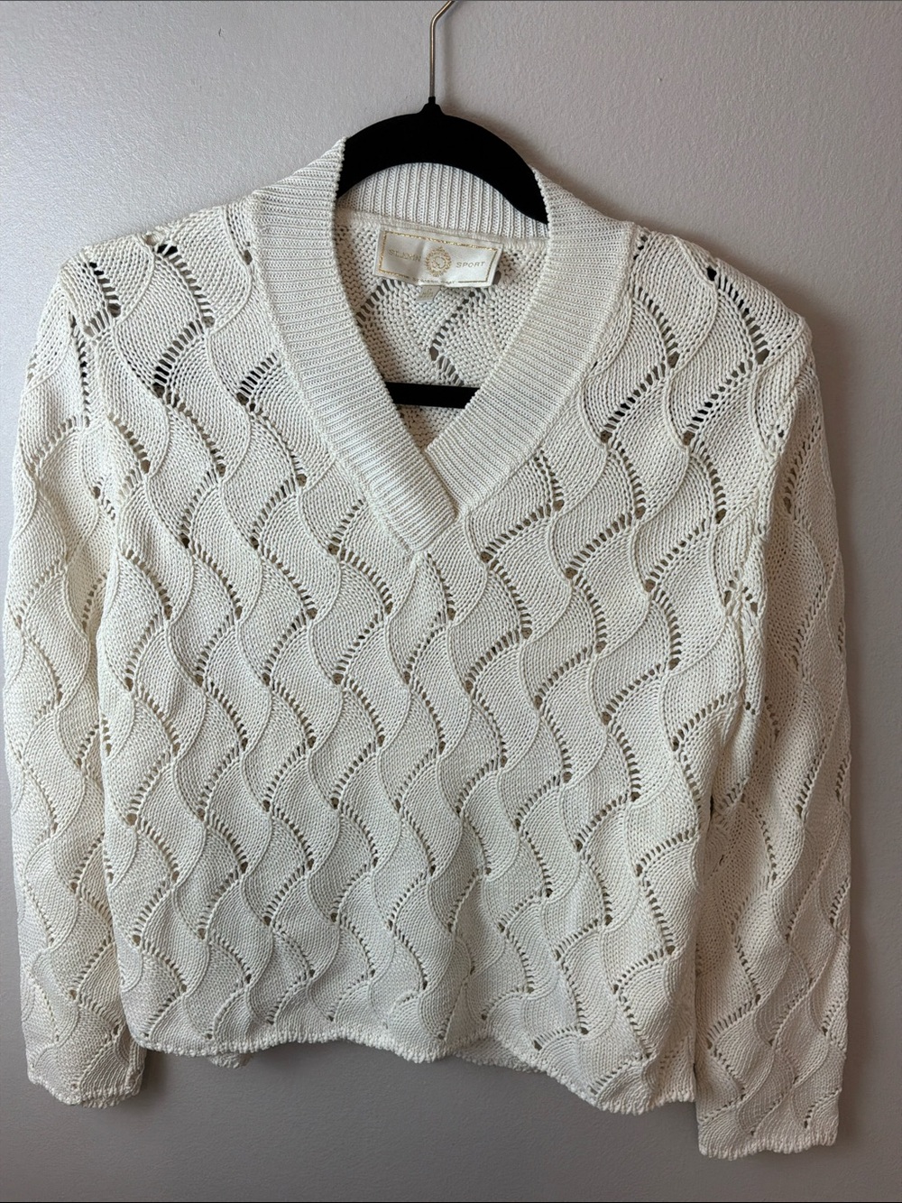 St John Sport by Marie Gray V-Neck Knit Sweater